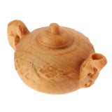 Max Wooden Handcarved Craft Collectable Figurine Ornament Teapot
