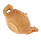 Max Wooden Handcarved Craft Collectable Figurine Ornament Teapot