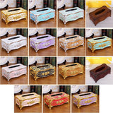 Max European Style Acrylic Tissue Box Luxurious Rose Napkin Cover Sliver Green - Aladdin Shoppers