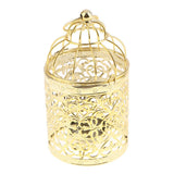 Max Electroplated Metal Birdcage Shape Tea Light Candle Holder B-Gold - Aladdin Shoppers