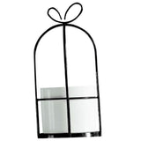 Maxbell Wrought Iron Geometric Hanging Succulent Air Plants Triangle Flower Rack Black_M