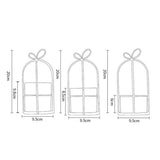 Maxbell Wrought Iron Geometric Hanging Succulent Air Plants Triangle Flower Rack Black_L