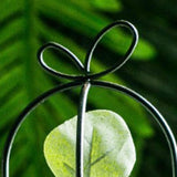 Maxbell Wrought Iron Geometric Hanging Succulent Air Plants Triangle Flower Rack Black_L