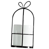 Maxbell Wrought Iron Geometric Hanging Succulent Air Plants Triangle Flower Rack Black_L