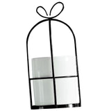 Maxbell Wrought Iron Geometric Hanging Succulent Air Plants Triangle Flower Rack Black_L