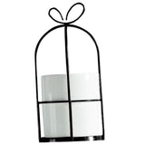 Maxbell Wrought Iron Geometric Hanging Succulent Air Plants Triangle Flower Rack Black_L