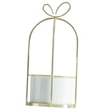 Maxbell Wrought Iron Geometric Hanging Succulent Air Plants Triangle Flower Rack Golden_S