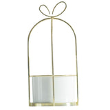 Maxbell Wrought Iron Geometric Hanging Succulent Air Plants Triangle Flower Rack Golden_S