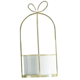 Maxbell Wrought Iron Geometric Hanging Succulent Air Plants Triangle Flower Rack Golden_S