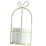 Maxbell Wrought Iron Geometric Hanging Succulent Air Plants Triangle Flower Rack Golden_M