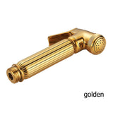 Maxbell Copper Handheld Toilet Bidet Sprayer Showerhead Diaper Sprayer  Golden