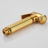 Maxbell Copper Handheld Toilet Bidet Sprayer Showerhead Diaper Sprayer  Golden