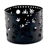 Max Maxb Christmas Iron Hollow  Candle Holders Xmas Candlestick Decoration Black Snowflake