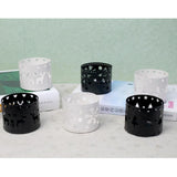 Max Maxb Christmas Iron Hollow  Candle Holders Xmas Candlestick Decoration Black Snowflake