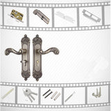 Max Maxb European Style Retro Bedroom Door Handle Lock Interior Room Safety Door Lock
