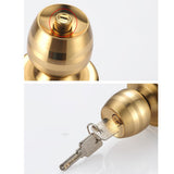 Max Front Door Entry Pull Door Handle Keyed Lock Mechanical Ball Lock 6cm - Bolt