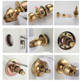 Max Front Door Entry Pull Door Handle Keyed Lock Mechanical Ball Lock 6cm - Bolt