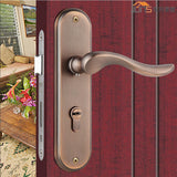 Max Security Mortise Interior Door Lock Latch  Bedroom Lever Handlesets Copper