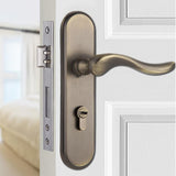 Max Security Mortise Interior Door Lock Latch  Bedroom Lever Handlesets Bronze