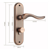 Max Security Mortise Interior Door Lock Latch  Bedroom Lever Handlesets Bronze