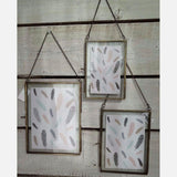 Max Double Side Hanging Photo Picture Frame Plant Specimen Frame B 18x13cm