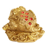 Max Traditional Chinese Feng Shui Lucky Money 3 Legs Toad Frog Decor Figurines S