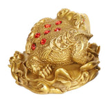 Max Traditional Chinese Feng Shui Lucky Money 3 Legs Toad Frog Decor Figurines S