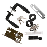 Max Door Lever Privacy Door Lock Set Hardware, 120mm Handle