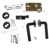 Max Door Lever Privacy Door Lock Set Hardware, 125mm Handle