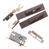 Max Modern Style Mute Interior Door Handle Lock Bedroom Privacy Lockset Gray - Aladdin Shoppers