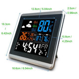 Digital Weather Station Sound Controlled Time Alarm Clock with Temperature Thermometer Humidity Hygrometer