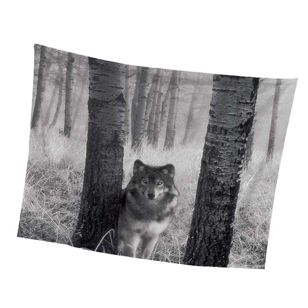 Maxbell  Animal Print Waterproof Hanging Tapestries Bedspread Beach Towel Blanket 7