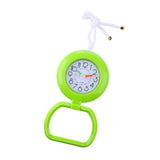 Maxbell  Wall Clock Bathroom Shower Slate Hanging Clock with Towel Ring Green