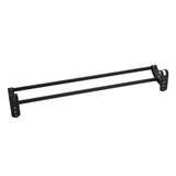 Max 59 cm aluminum black matte bathroom towel rack with hooks Black_2 bars - Aladdin Shoppers