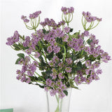 Max Artificial Foam Flower Plastic Plant for Wedding Home Decoration Purple