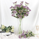 Max Artificial Foam Flower Plastic Plant for Wedding Home Decoration Purple