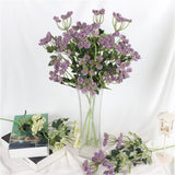 Max Artificial Foam Flower Plastic Plant for Wedding Home Decoration Purple