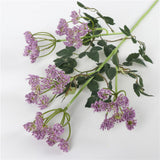 Max Artificial Foam Flower Plastic Plant for Wedding Home Decoration Purple