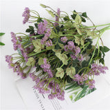 Max Artificial Foam Flower Plastic Plant for Wedding Home Decoration Purple