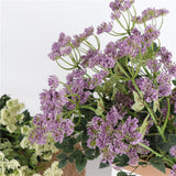Max Artificial Foam Flower Plastic Plant for Wedding Home Decoration Purple