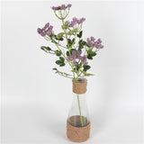 Max Artificial Foam Flower Plastic Plant for Wedding Home Decoration Purple