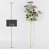 Max Artificial Foam Flower Plastic Plant for Wedding Home Decoration Purple