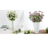 Max Artificial Foam Flower Plastic Plant for Wedding Home Decoration Purple