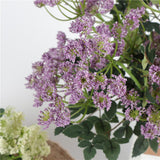 Max Artificial Foam Flower Plastic Plant for Wedding Home Decoration Purple