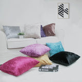 Max 60x60cm Square Short Plush Velvet Throw Cushion Cover For Sofa Bed Brown - Aladdin Shoppers