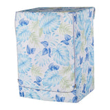 Max Coated Oxford Cloth Washing Machine Cover Protector Blue Monstera Leaves -L - Aladdin Shoppers