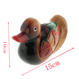 1 pair Cute Couple Ducks Ornaments Decorative Duck Figurines Mandarin Duck