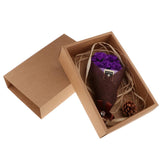 Rose Soap Flower Eternal Flower With Box Valentine's Gift Carnation Purple