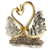 Maxbell Resin Swan Couple Figurine Lovers Swan Statue Home Wedding Decor Ornaments