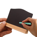 4 Pcs Mini Removable Black Chalkboard With Wooden Frame Double Sided For Dispaly Item Name